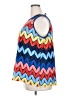 Rafaella 100% Polyester Stripes Chevron-herringbone Multi Color Blue Casual Dress Size 3X - photo 5