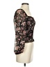 Madewell Black Brown 3/4 Sleeve Blouse Size XXS (estimated) - photo 4