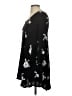 Assorted Brands 100% Rayon Floral Black Casual Dress Size S (estimated) - photo 5