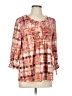 Unbranded Orange 3/4 Sleeve Blouse Size L - photo 1