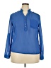 Zanzea Collection Blue Long Sleeve Blouse Size XXL - photo 1
