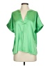 Glam Green Short Sleeve Blouse Size S - photo 1