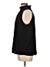 Ann Taylor LOFT 100% Polyester Black Sleeveless Blouse Size L - photo 5
