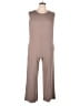 Max Studio Solid Brown Jumpsuit Size L - photo 1