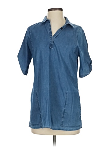 Lafayette 148 New York Short Sleeve Blouse (view 1)