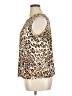 DressBarn 100% Polyester Animal Print Tan Short Sleeve Top Size 14 - 16 - photo 5