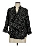 Assorted Brands 100% Polyester Animal Print Black 3/4 Sleeve Blouse Size L - photo 1
