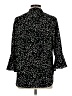 Assorted Brands 100% Polyester Animal Print Black 3/4 Sleeve Blouse Size L - photo 2