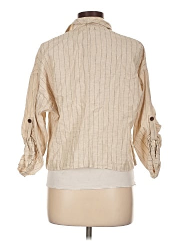 Max Studio 3/4 Sleeve Button-Down Shirt (view 2)