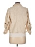 Max Studio Tan 3/4 Sleeve Button-Down Shirt Size L - photo 2