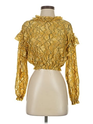 Zara W&B Collection Long Sleeve Blouse (view 1)