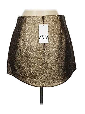 Zara Faux Leather Skirt (view 2)