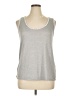 Tahari Silver Sleeveless T-Shirt Size XL - photo 1