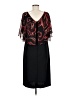 Connected Apparel 100% Polyester Graphic Black Cocktail Dress Size 6 - photo 2