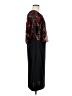 Connected Apparel 100% Polyester Graphic Black Cocktail Dress Size 6 - photo 4