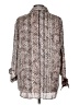 Hester & Orchard 100% Polyester Animal Print Brown Long Sleeve Blouse Size L - photo 2
