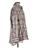 Hester & Orchard 100% Polyester Animal Print Brown Long Sleeve Blouse Size L - photo 4