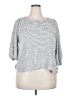 Max Studio Gray 3/4 Sleeve Top Size 2X - photo 1