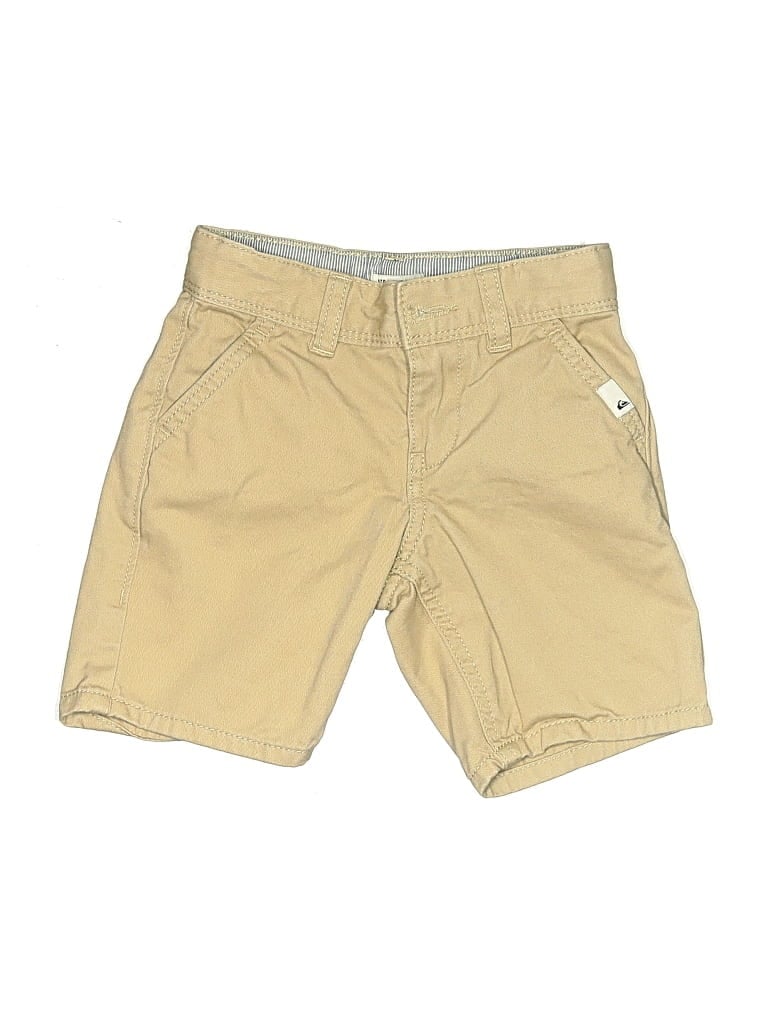 Pre-owned Quiksilver Kids' Khaki Shorts In Brown