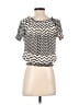Belle Du Jour 100% Polyester Ivory Short Sleeve Top Size S - photo 2