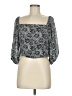 Sugar Lips 100% Polyester Gray 3/4 Sleeve Blouse Size M - photo 1