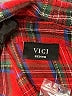 VICI Plaid Red Long Sleeve Button-Down Shirt Size M - photo 7
