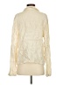 Baci 100% Linen Ivory Long Sleeve Blouse Size S - photo 2