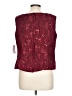 Assorted Brands Burgundy Sleeveless Blouse Size L (estimated) - photo 2