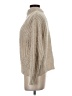 MNG Solid Tan Ivory Turtleneck Sweater Size S - photo 5