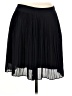 Ann Taylor 100% Polyester Solid Black Casual Skirt Size 6 - photo 1