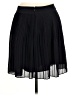 Ann Taylor 100% Polyester Solid Black Casual Skirt Size 6 - photo 2