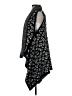 Assorted Brands 100% Polyester Gray Black Poncho One size - photo 5