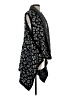 Assorted Brands 100% Polyester Gray Black Poncho One size - photo 4