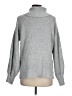 The Impeccable Pig Metallic Silver Turtleneck Sweater Size M - photo 2