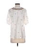 Savanna Jane 100% Polyester White Short Sleeve Blouse Size S - photo 1