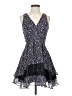 BCBGeneration 100% Polyester Floral Blue Cocktail Dress Size 4 - photo 1
