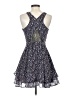 BCBGeneration 100% Polyester Floral Blue Cocktail Dress Size 4 - photo 2