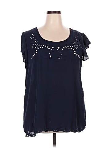 Eyeshadow Short Sleeve Blouse (view 1)