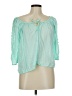 Assorted Brands 100% Viscose Teal 3/4 Sleeve Blouse Size M - photo 1