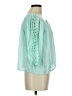 Assorted Brands 100% Viscose Teal 3/4 Sleeve Blouse Size M - photo 4