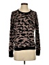 Emmelee 100% Viscose Animal Print Brown Tan Pullover Sweater Size S - photo 1
