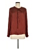 J.Crew 100% Polyester Burgundy Long Sleeve Blouse Size M - photo 1