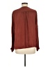 J.Crew 100% Polyester Burgundy Long Sleeve Blouse Size M - photo 2