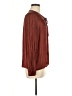 J.Crew 100% Polyester Burgundy Long Sleeve Blouse Size M - photo 4
