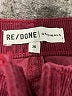 RE/DONE Burgundy Casual Pants Size 26 waist - photo 3