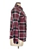 Ardene 100% Polyester Plaid Burgundy Long Sleeve Blouse Size XL - photo 4