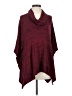 Splendid Burgundy Poncho Size XS - photo 1