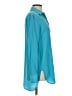 Golden Goose 100% Silk Teal Blue Button-Down Shirt Size S - photo 4
