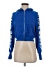 Shein 100% Polyester Blue Zip Up Hoodie Size S - photo 1