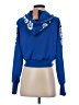 Shein 100% Polyester Blue Zip Up Hoodie Size S - photo 2